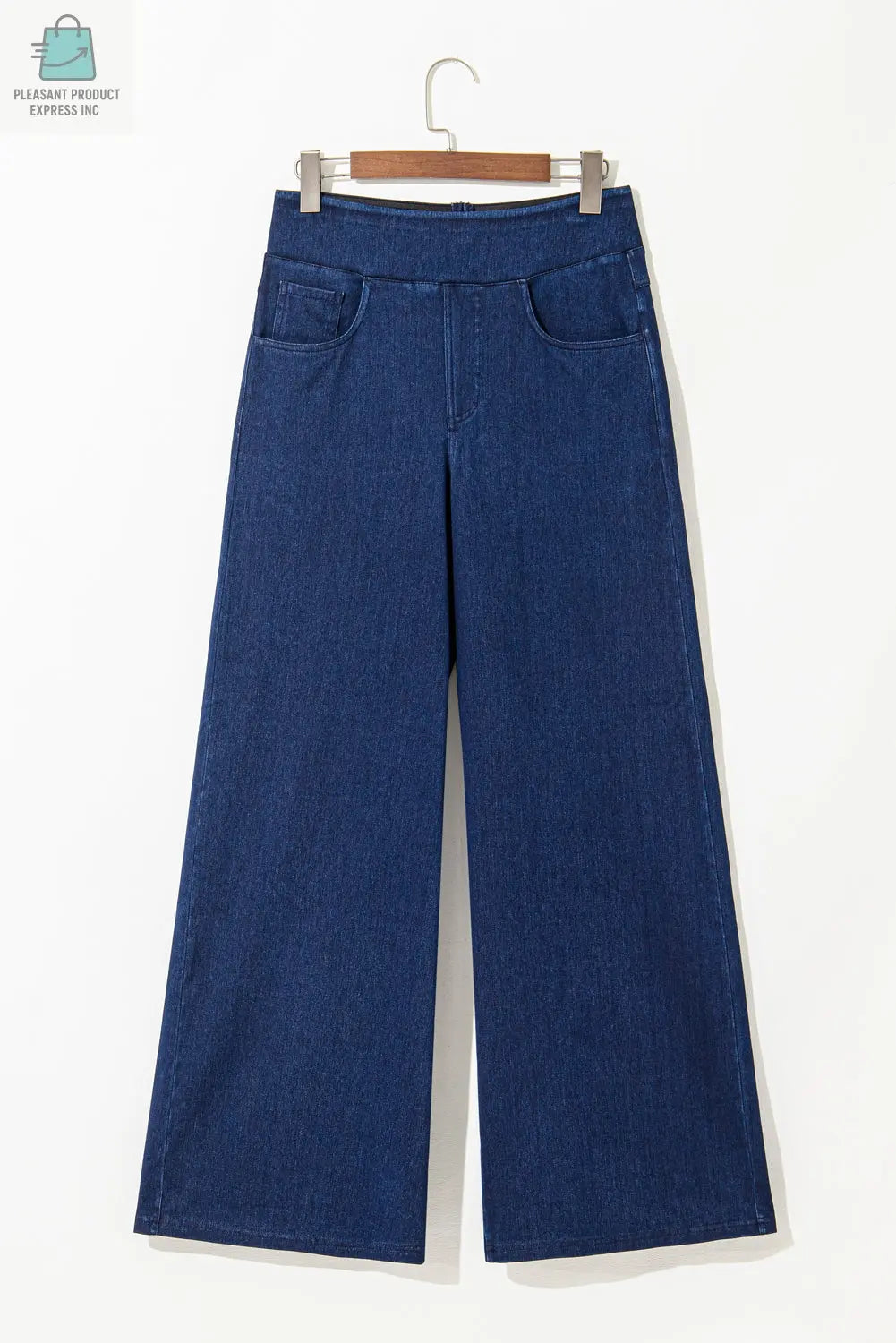 Raven Medium Wash Straight Leg Loose Casual Jeans-3