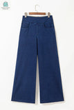 Raven Medium Wash Straight Leg Loose Casual Jeans-3