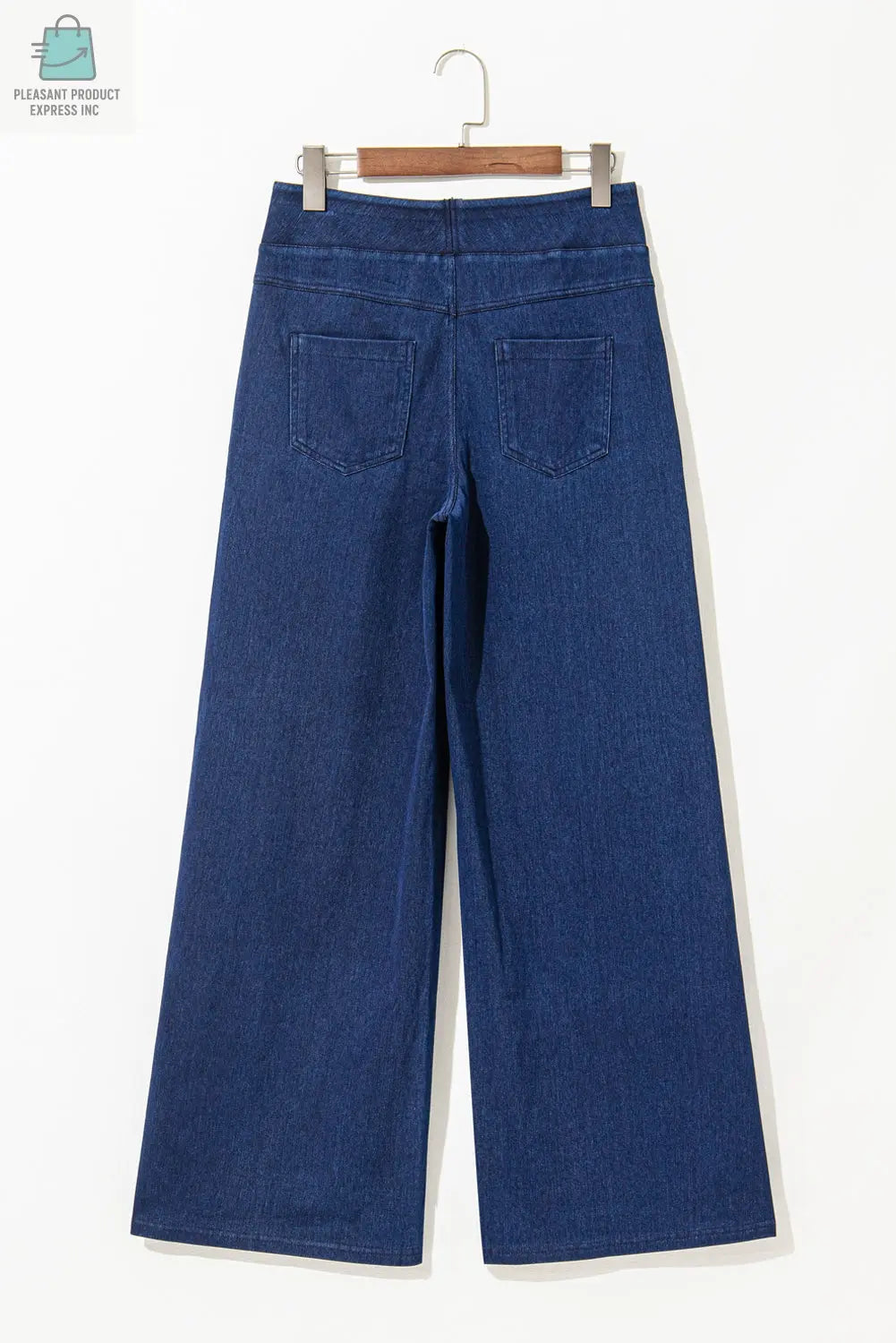 Raven Medium Wash Straight Leg Loose Casual Jeans-4