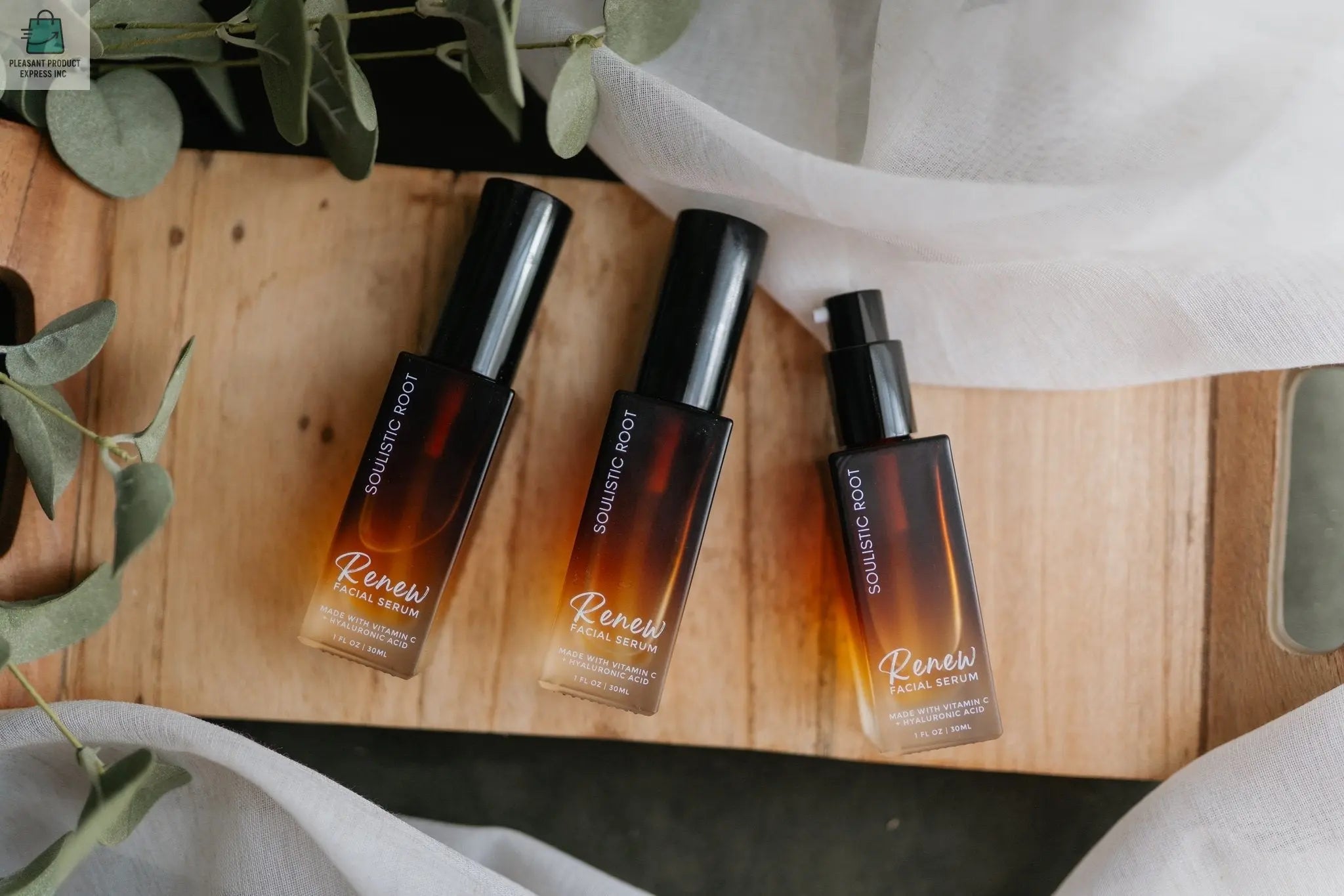 Renew Facial Serum – Hydrating Vitamin C + Hyaluronic Acid Skincare-4
