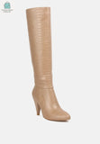 Rum Rolls Calf Croc Boots-1