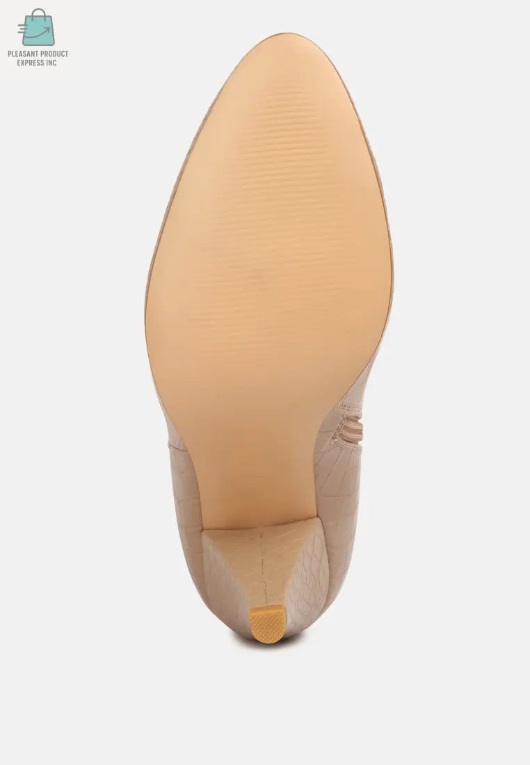 Rum Rolls Calf Croc Boots-4