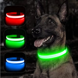 LED Glowing Dog Collar Adjustable Rechargeable