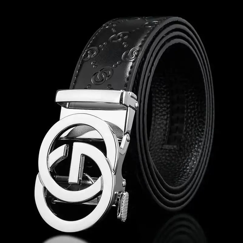 Men's Belts Automatic Buckle Genuine Leather Men's Jeans High Quality Pleasant Product Express Inc