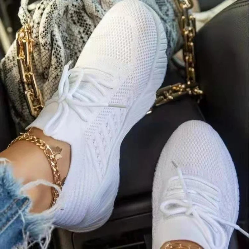 Women Casual Sneakers Lace-up - Pleasant Product