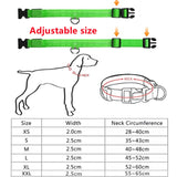 LED Glowing Dog Collar Adjustable Rechargeable