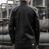 Men Leather Suit Jacket Slim Fit Short Coat Pleasant Product Express Inc
