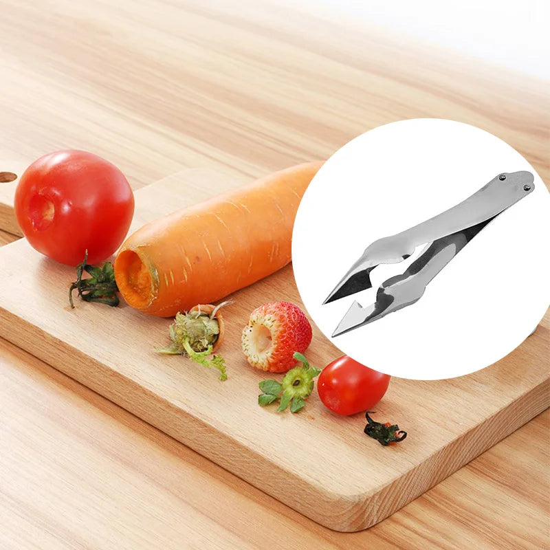 Stainless Steel Strawberry Huller Fruit Peeler Pineapple