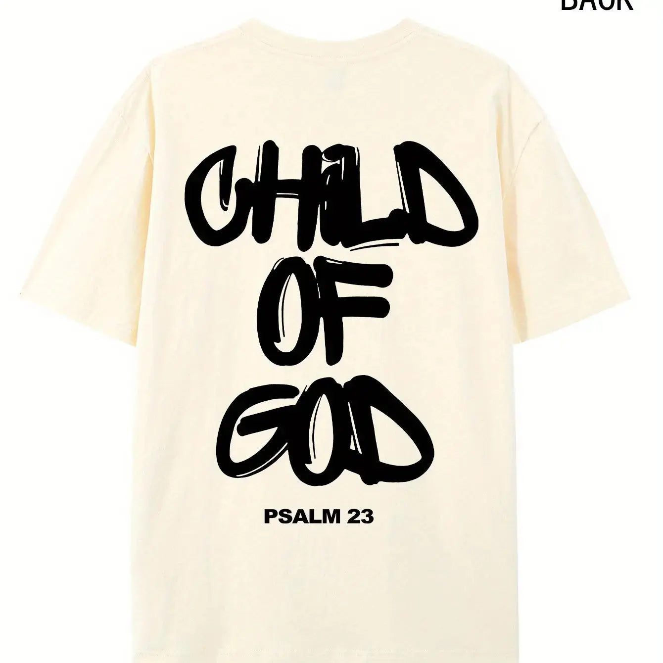 Religious Comfort Psalm 23 Graphic Print T Shirt for Men Pleasant Product Express Inc