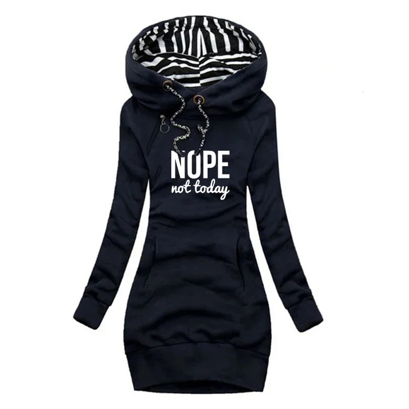 Pullover Dress Long Sleeve Hooded - Pleasant Product