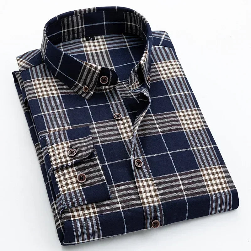 Men's Plaid Shirt Long Sleeved