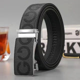 High-quality Luxury Men's Belts with Alloy ASutomatic Buckle Pleasant Product Express Inc