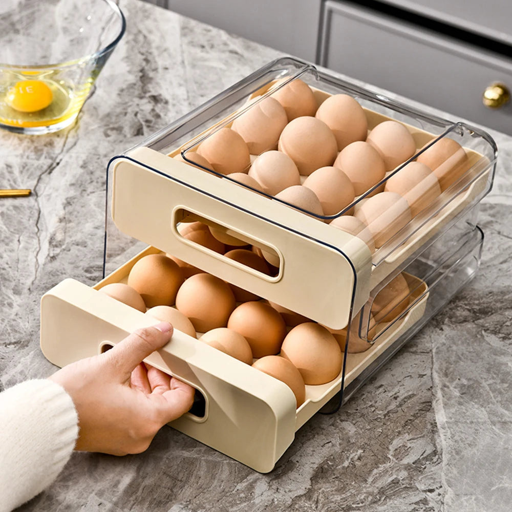 Double-layer Egg Rack Holder Storage Box Egg Basket