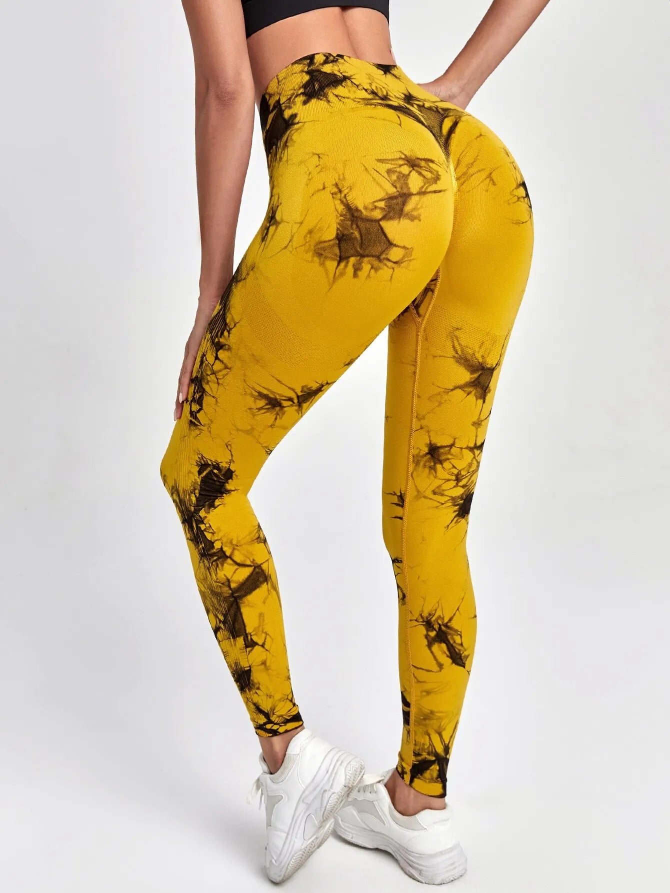 Tie Dye Yoga Pants Sport Leggings Women Seamless High Waist