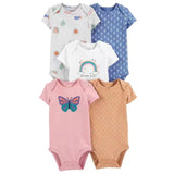 5Pcs/Lot Baby Clothes Summer Bodysuits