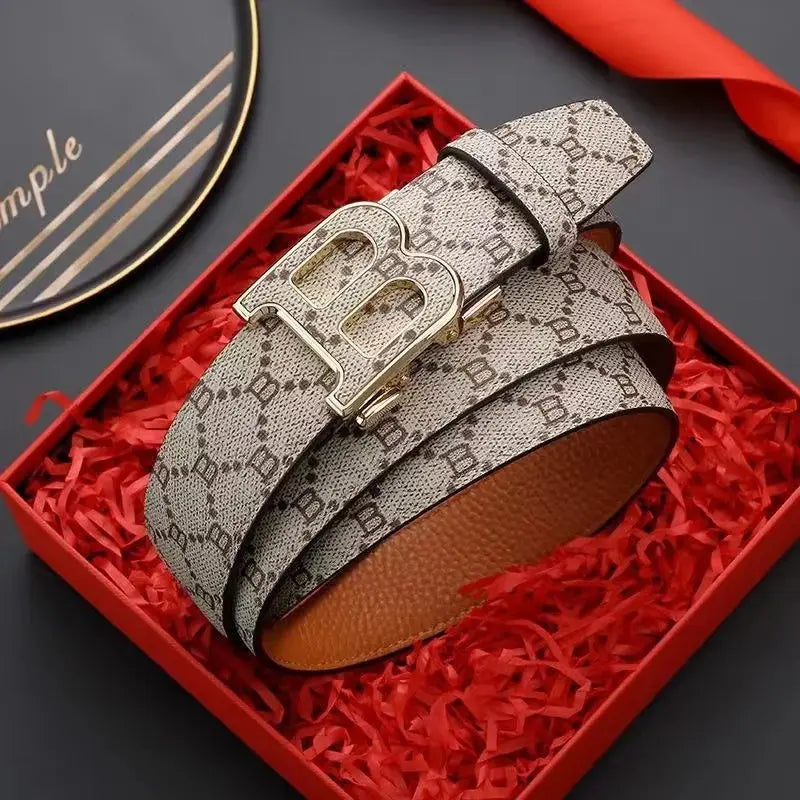 Fashion Alloy Needle Men's Belt B Buckle Head Waist Belt for Men Pleasant Product Express Inc