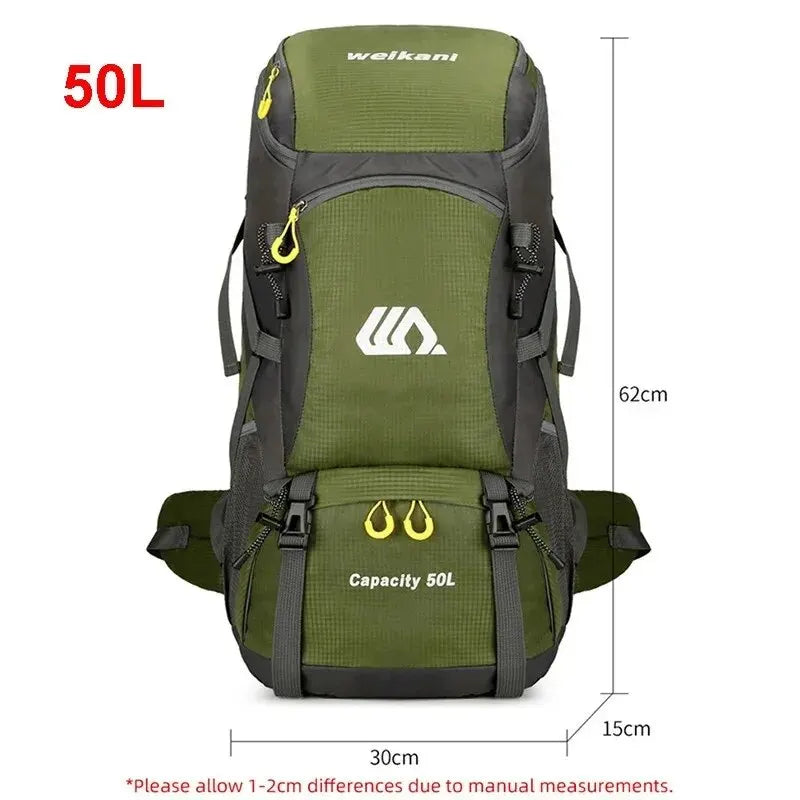 50L Travel Backpack Camping Bag For Men & Women