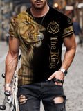 Lion 3d Print Men's T-shirt Fashion