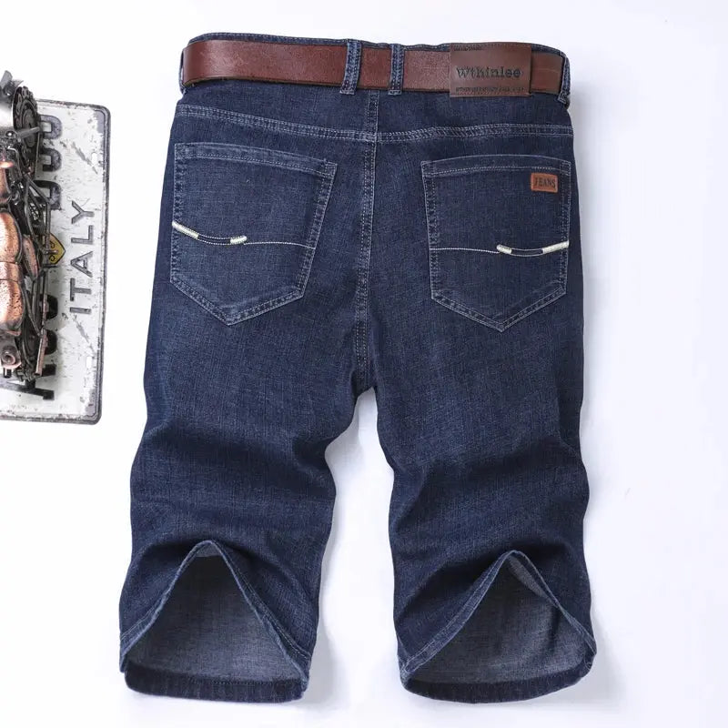 Classic Shorts Jeans Men Denim Pants Straight Stretch Pleasant Product Express Inc