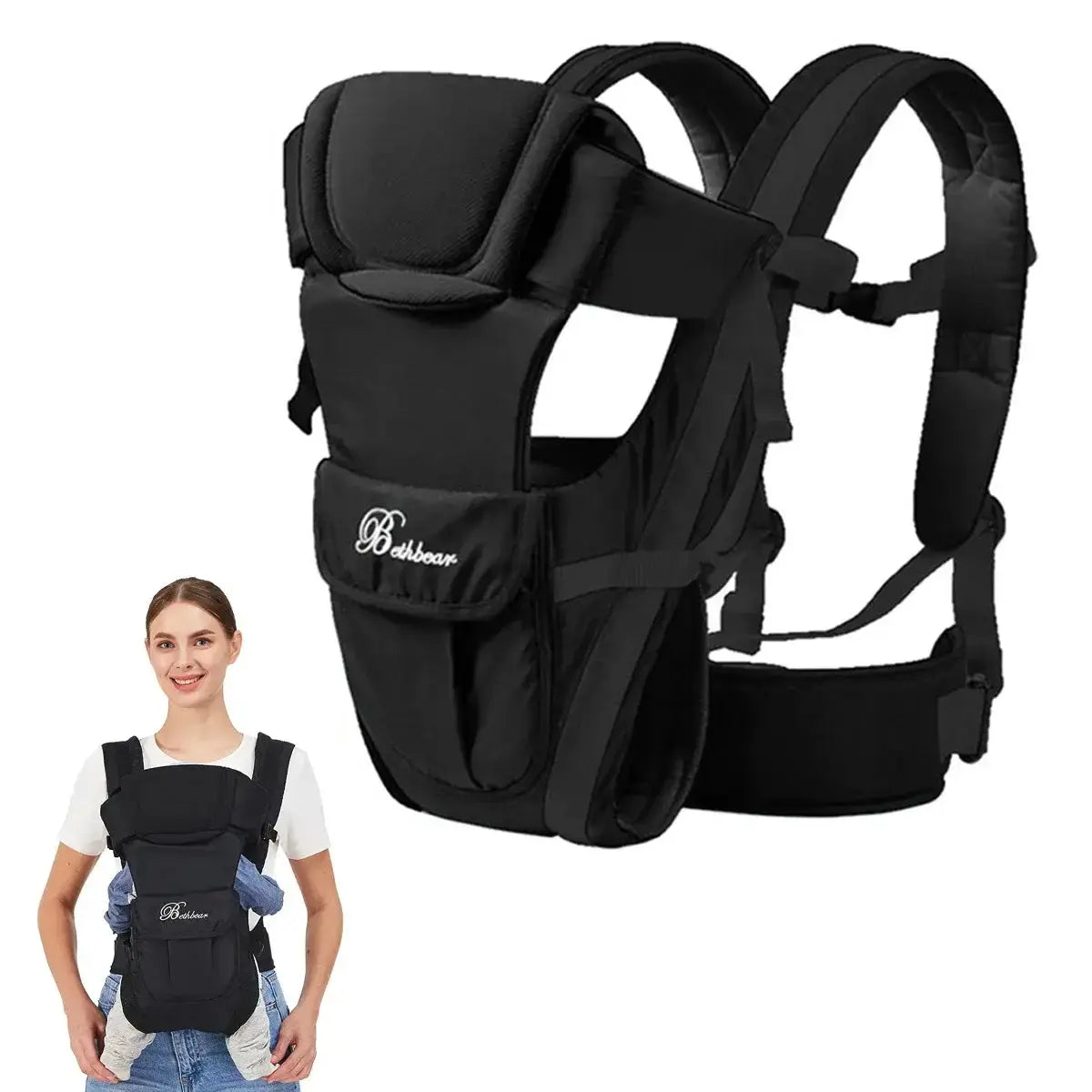 Baby Sling Carrier, 4-in-1 Backpack Carrier Pleasant Product Express Inc