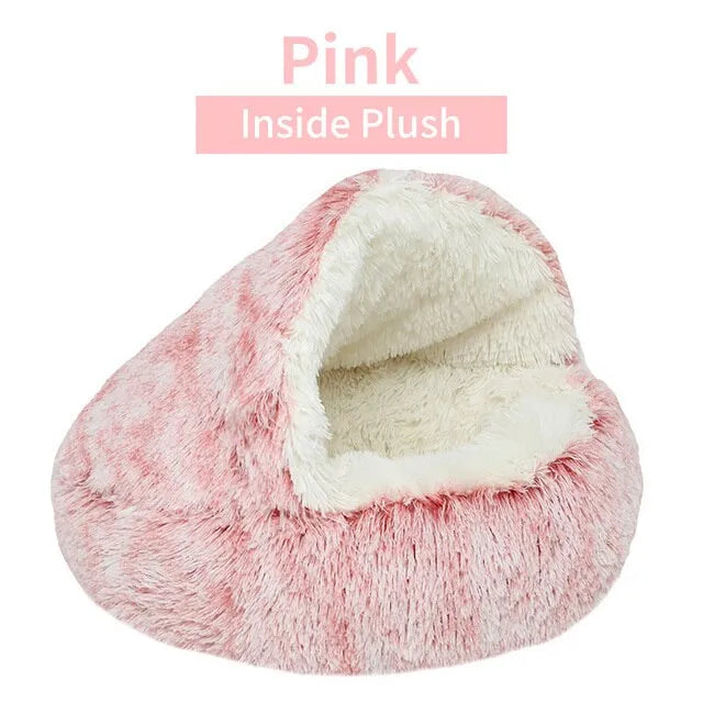 Soft Plush Pet Bed with Cover - Pleasant Product