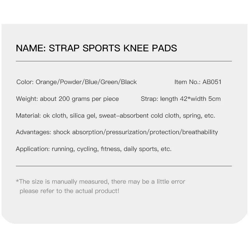 Fitness Kneepad Bandage Pressurized