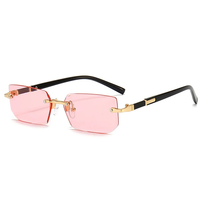 Rectangle Fashion  Women Men Sun Glasses