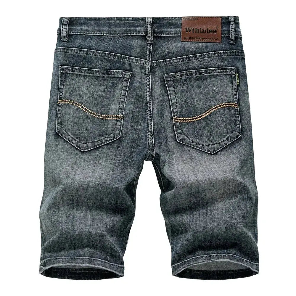 Classic Shorts Jeans Men Denim Pants Straight Stretch Pleasant Product Express Inc
