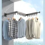 Wall-Mounted Foldable Aluminum Alloy Clothes Drying - Pleasant Product