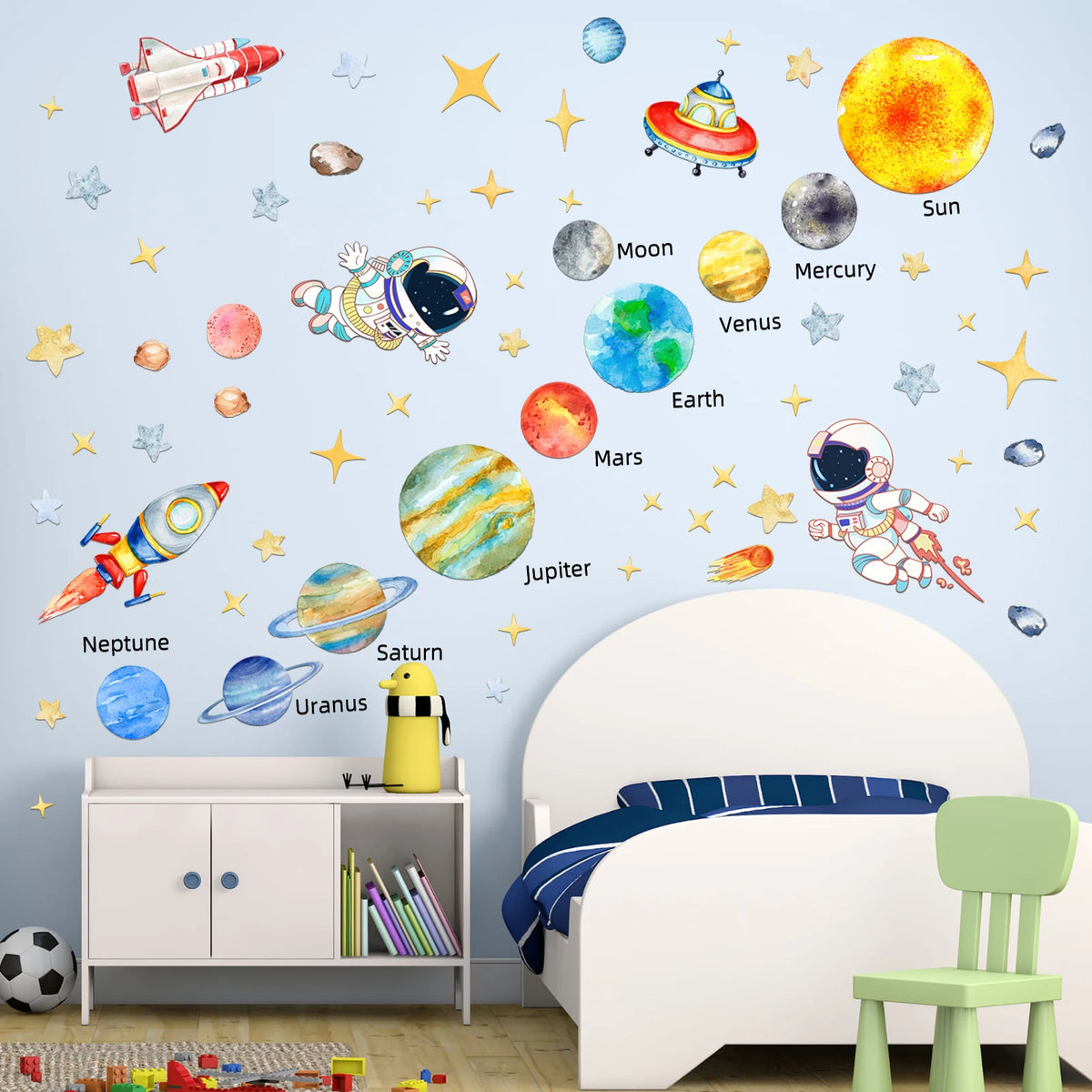 Solar System Kids Wall Stickers,