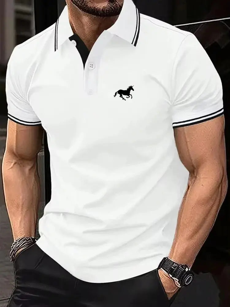 Men's Classic Short Sleeved Polo T Shirt Pleasant Product Express Inc