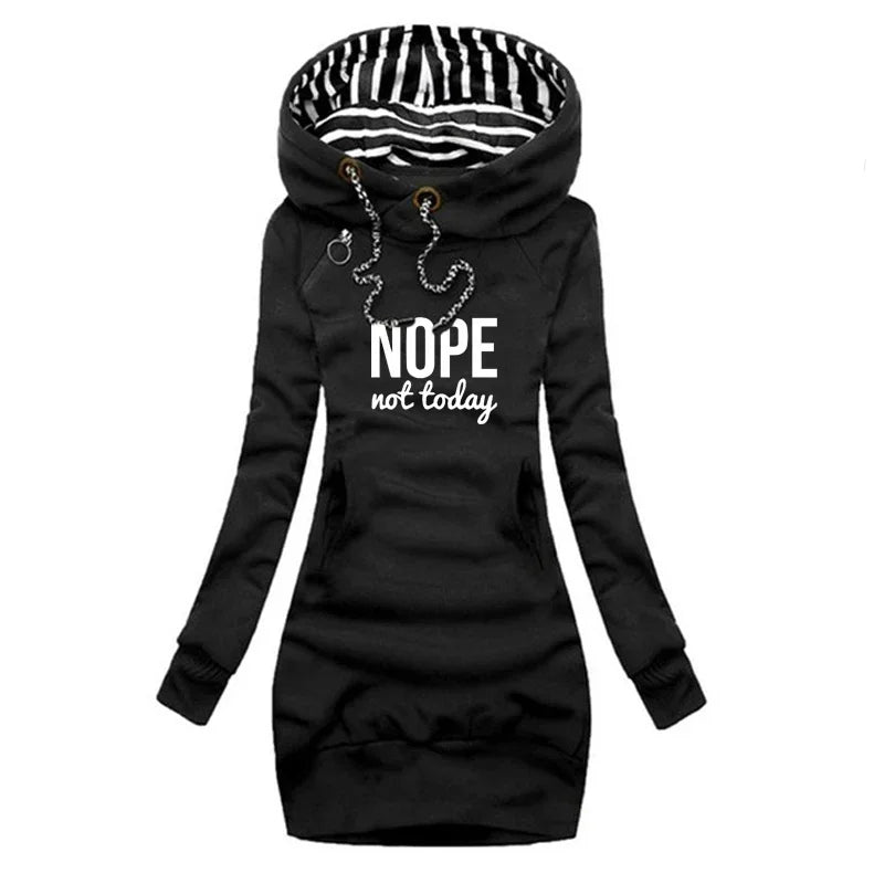 Pullover Dress Long Sleeve Hooded - Pleasant Product