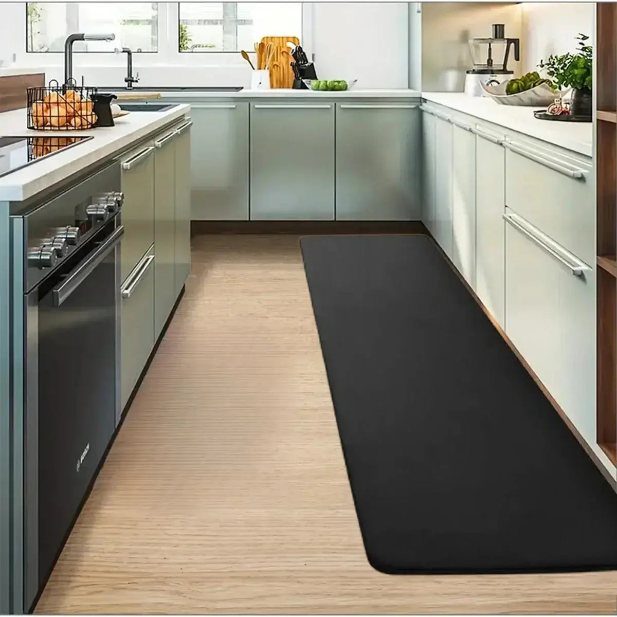 Thickened Flannel Kitchen Floor Mats Absorbent Oil Non-slip Pleasant Product Express Inc