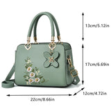 Women Embroidery  Fashion Handle Bag Large Capacity