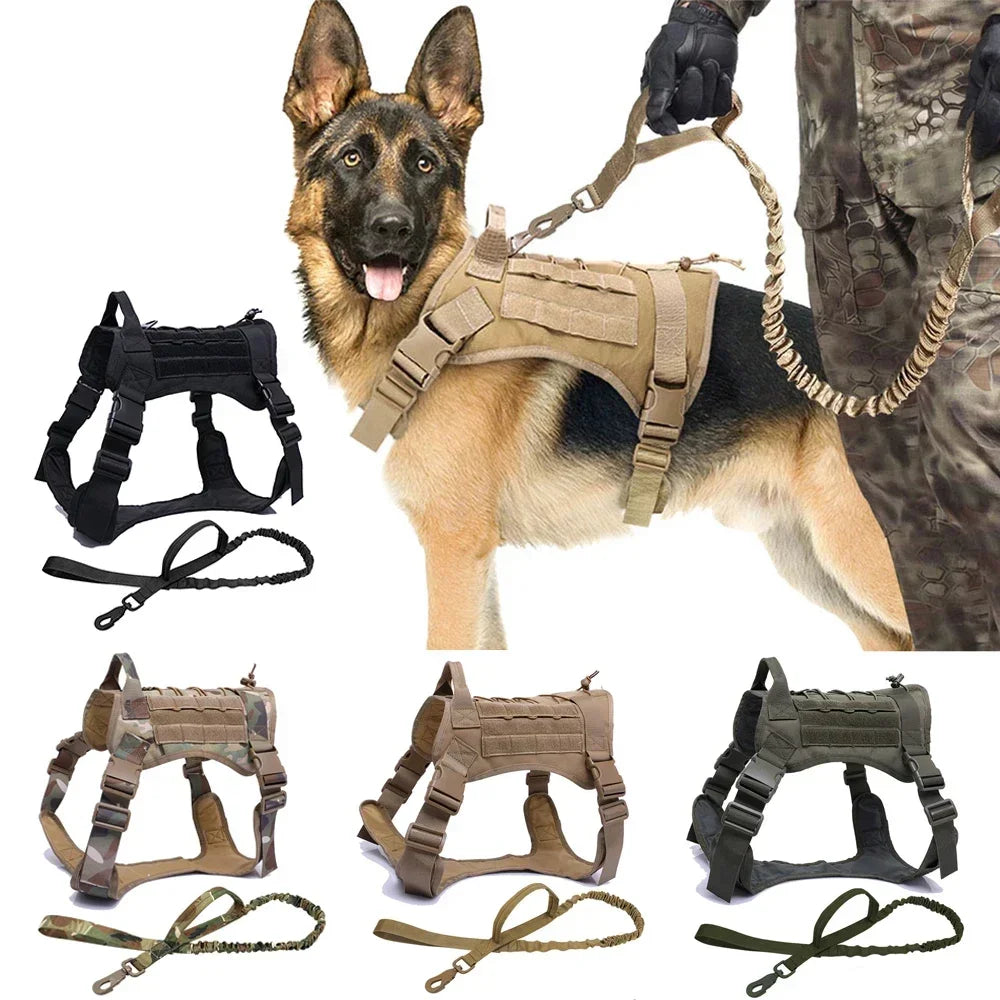 Dog Collar Leash and Harness Set Tactical - Pleasant Product