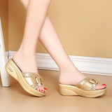 Women's Open Toe Casual Slippers Shoes