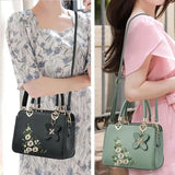 Women Embroidery  Fashion Handle Bag Large Capacity