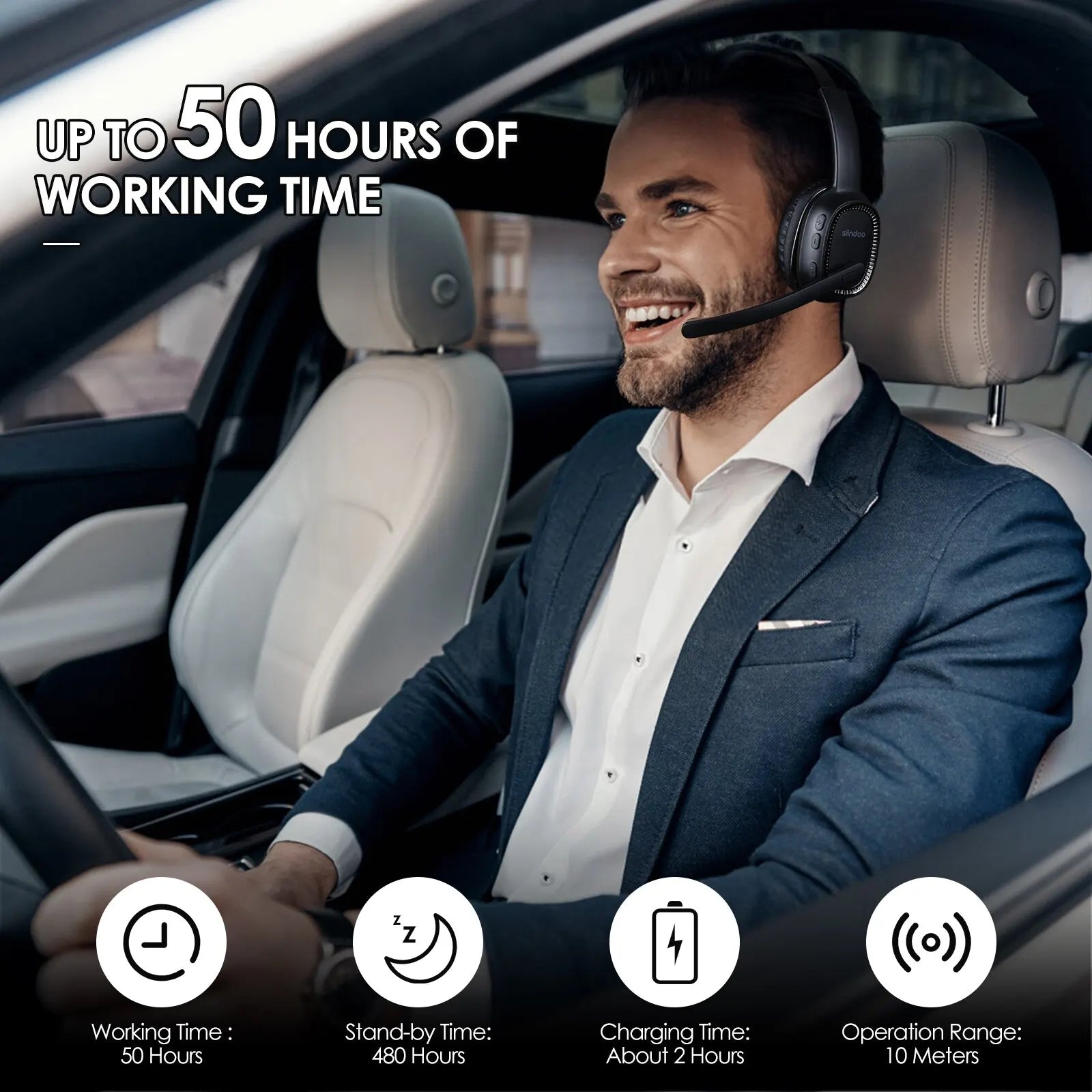 Call Center Headset with Mic Noise Cancelling Headphones