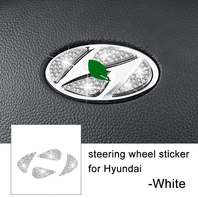 Bling Steering Wheel Emblem Sticker Crystal Decal - Pleasant Product