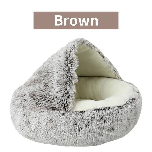 Soft Plush Pet Bed with Cover - Pleasant Product