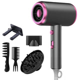 Hair Dryer with Diffuser Blow Dryer Comb Brush 1800W