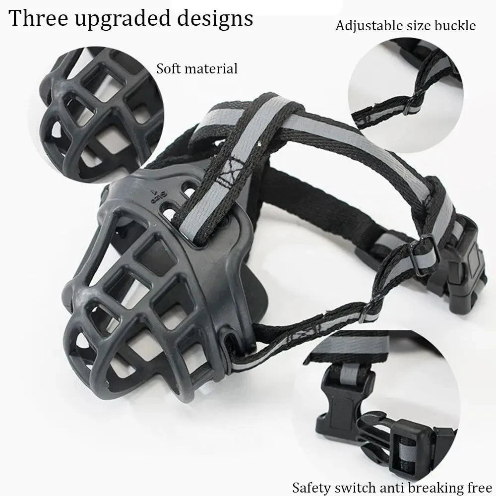 1PC Dog Comfy Breathable Basket  Muzzle Guard