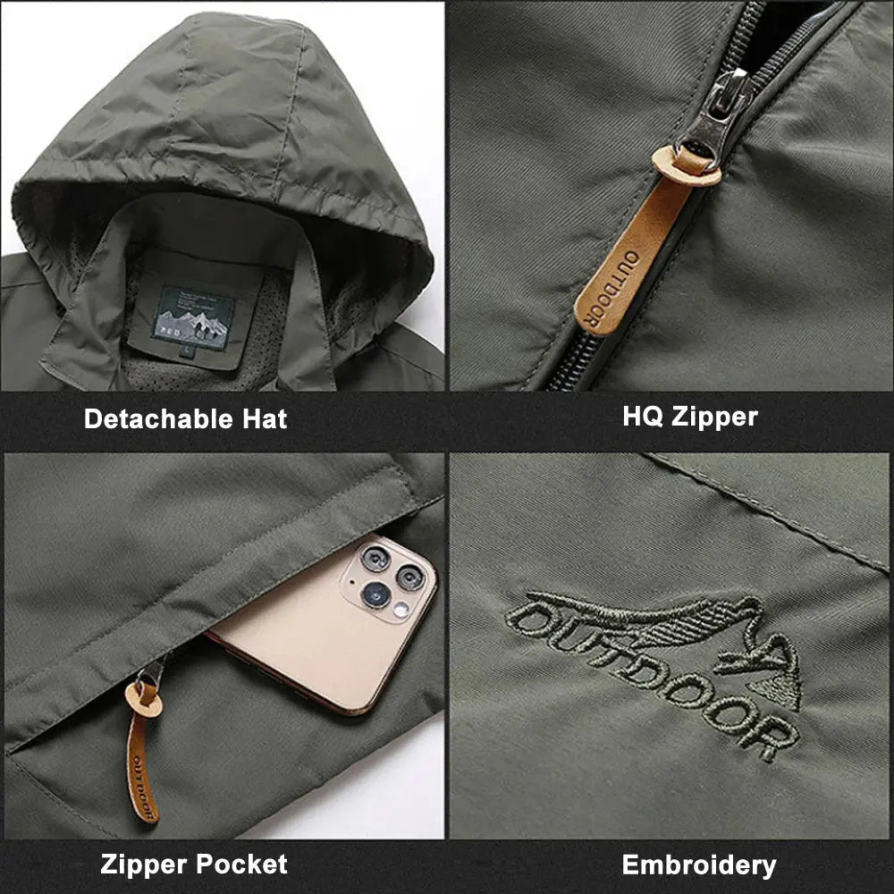 Sports Military Men Tactical Jacket Waterproof Outdoor Hooded Coat Pleasant Product Express Inc