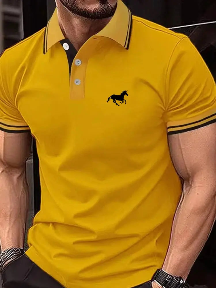Men's Classic Short Sleeved Polo T Shirt Pleasant Product Express Inc
