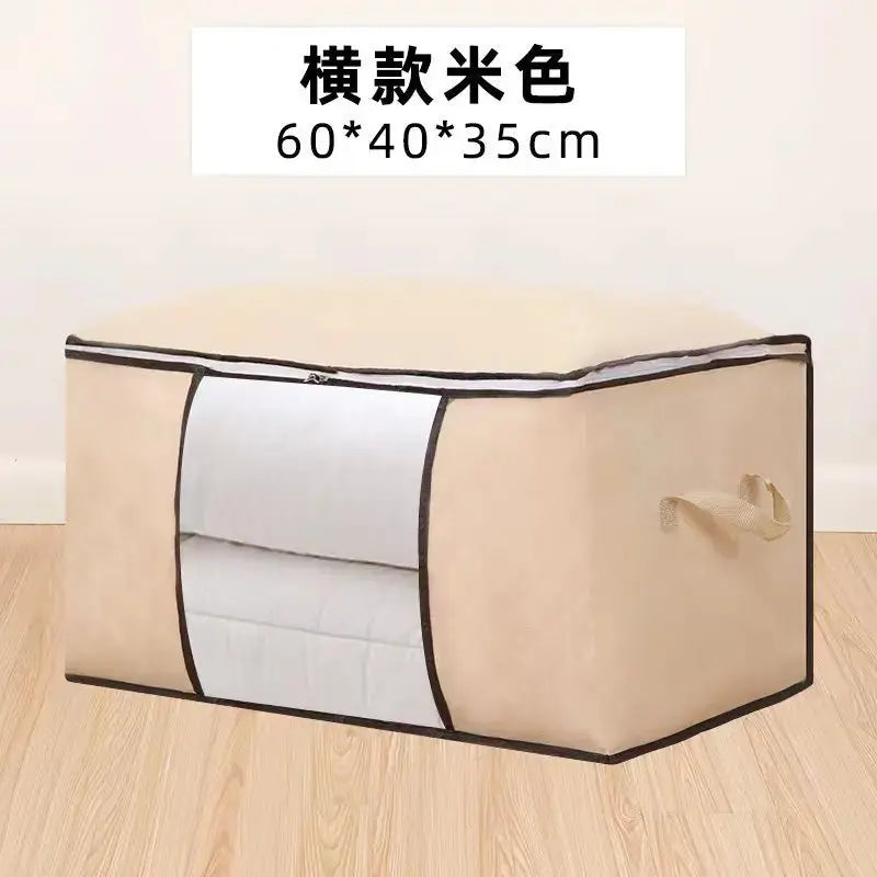 Large Capacity Clothes Storage Bag Organizer With Reinforced Handle Pleasant Product Express Inc