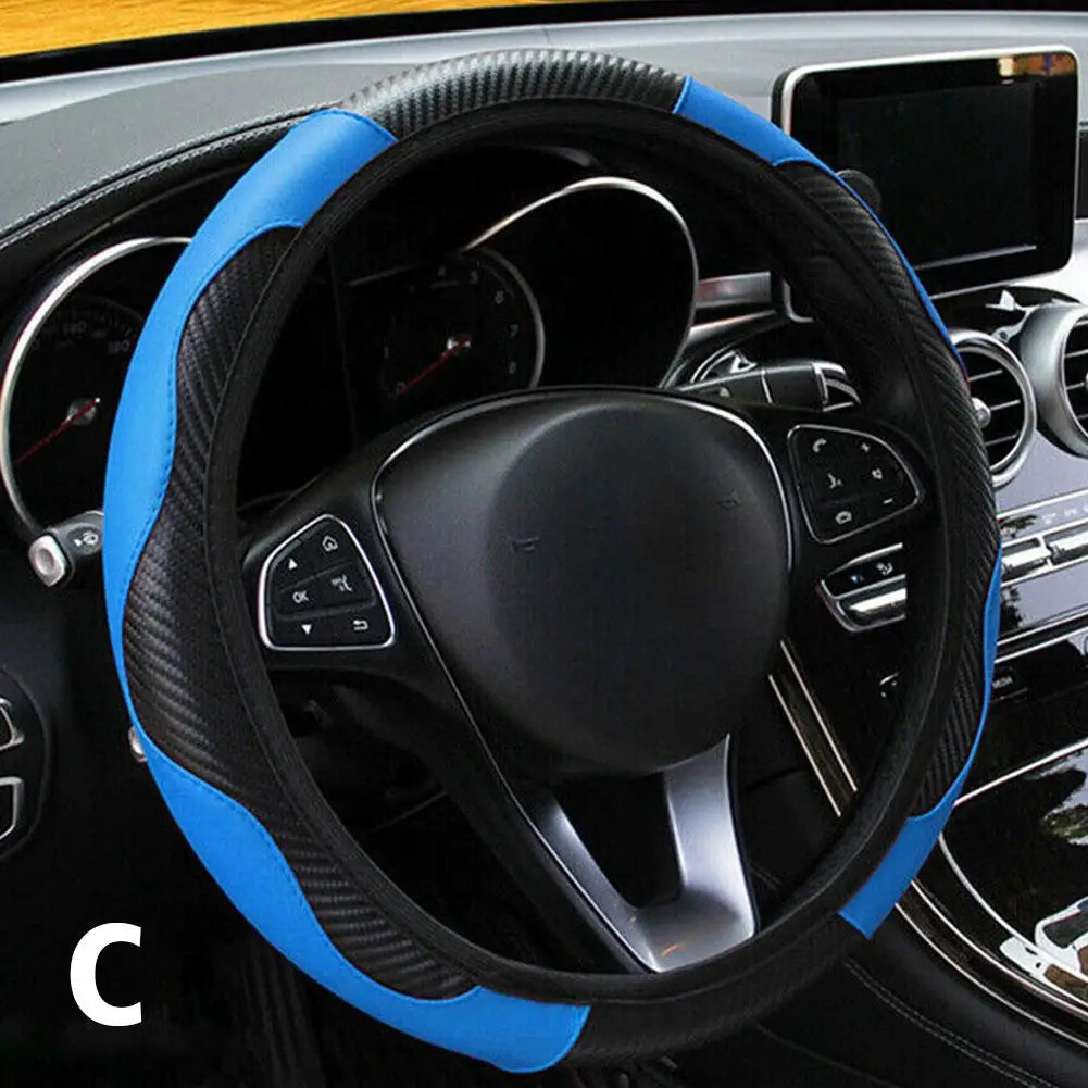 Leather Car Steering Wheel Cover For Renault - Pleasant Product