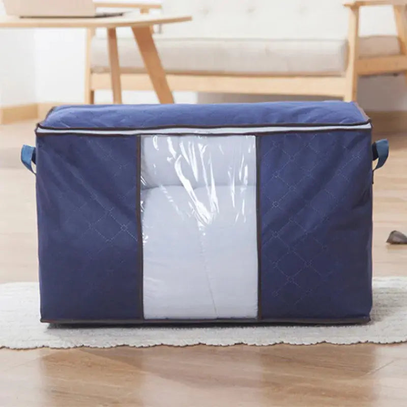 Large Capacity Clothes Storage Bag Organizer With Reinforced Handle Pleasant Product Express Inc