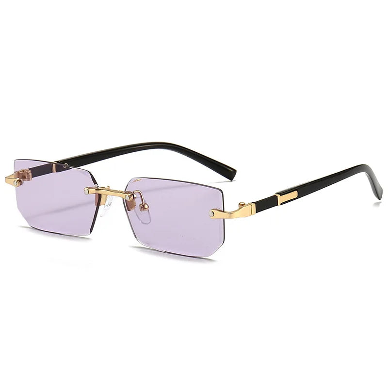 Rectangle Fashion  Women Men Sun Glasses