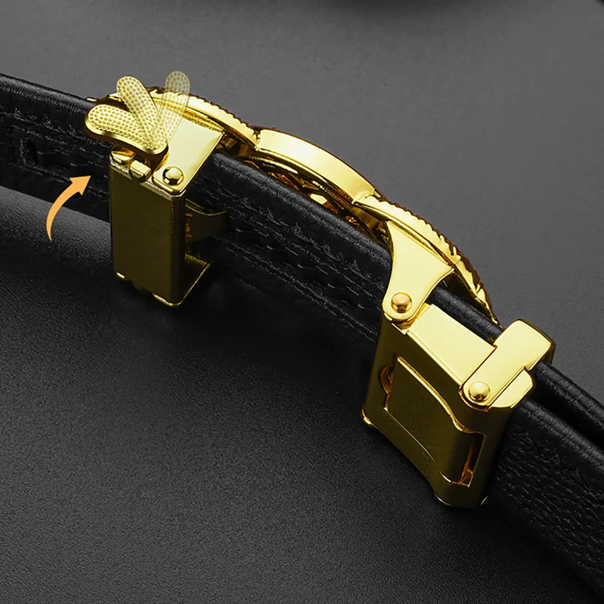 Head Layer Cowhide Belt Men's Automatic Buckle Pleasant Product Express Inc