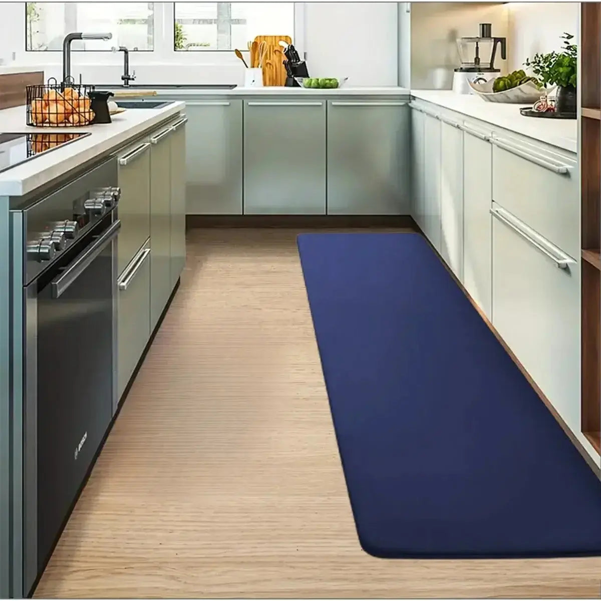 Thickened Flannel Kitchen Floor Mats Absorbent Oil Non-slip Pleasant Product Express Inc